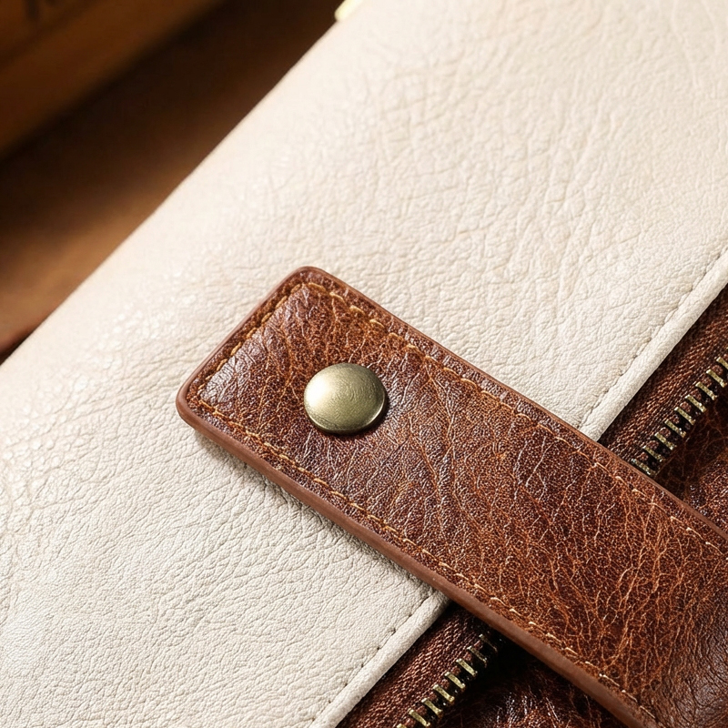 👛Γυναικείο πορτοφόλι RFID με τριπλό κλείσιμο σε ρετρό στυλ