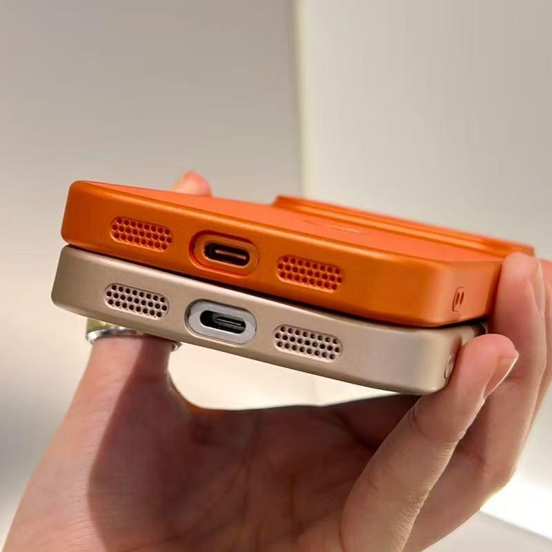 📱Θήκη τηλεφώνου με υφή δέρματος και αντικραδασμική προστασία υψηλής ποιότητας