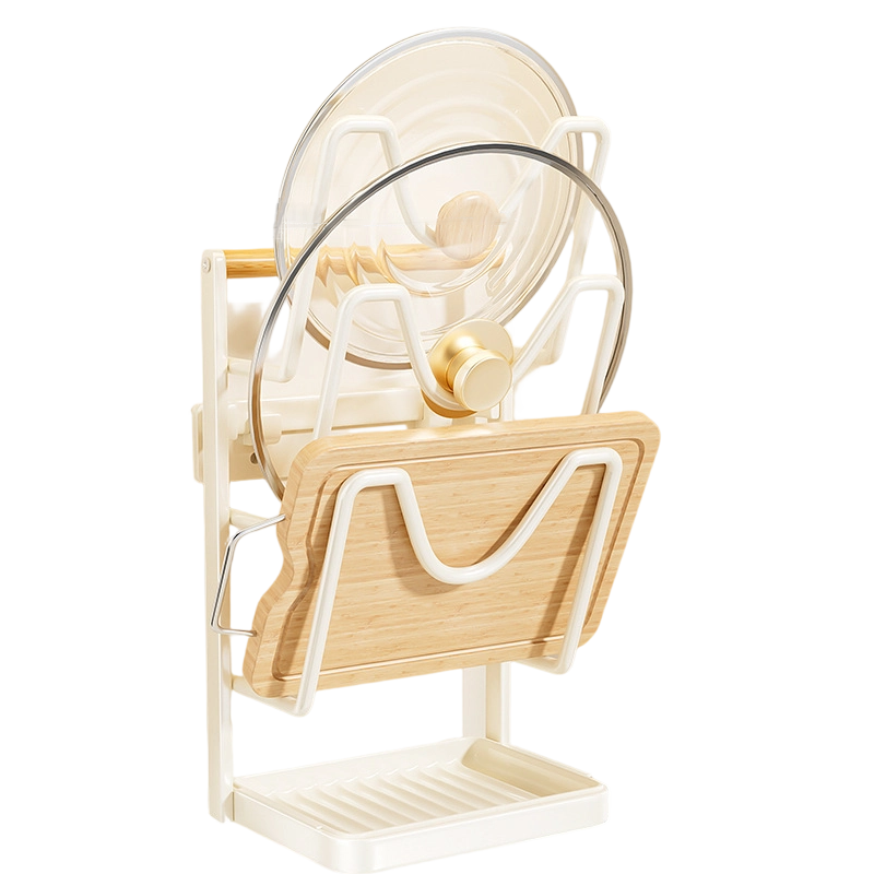 Καπάκι κουζίνας για κατσαρόλα και βάση οργάνωσης σανίδας κοπής