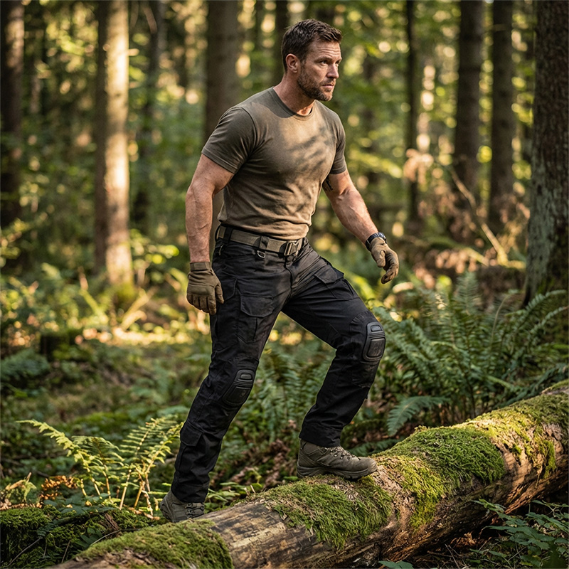 Ανδρικό παντελόνι Tactical Cargo με επιγονατίδες