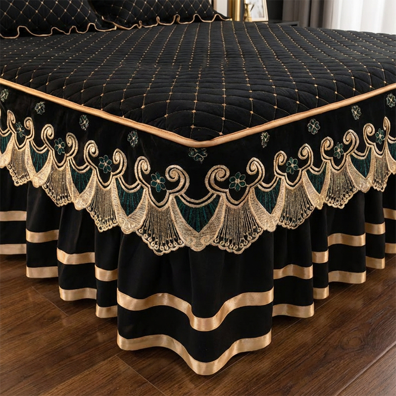 Φούστα με βολάν από σεντόνι