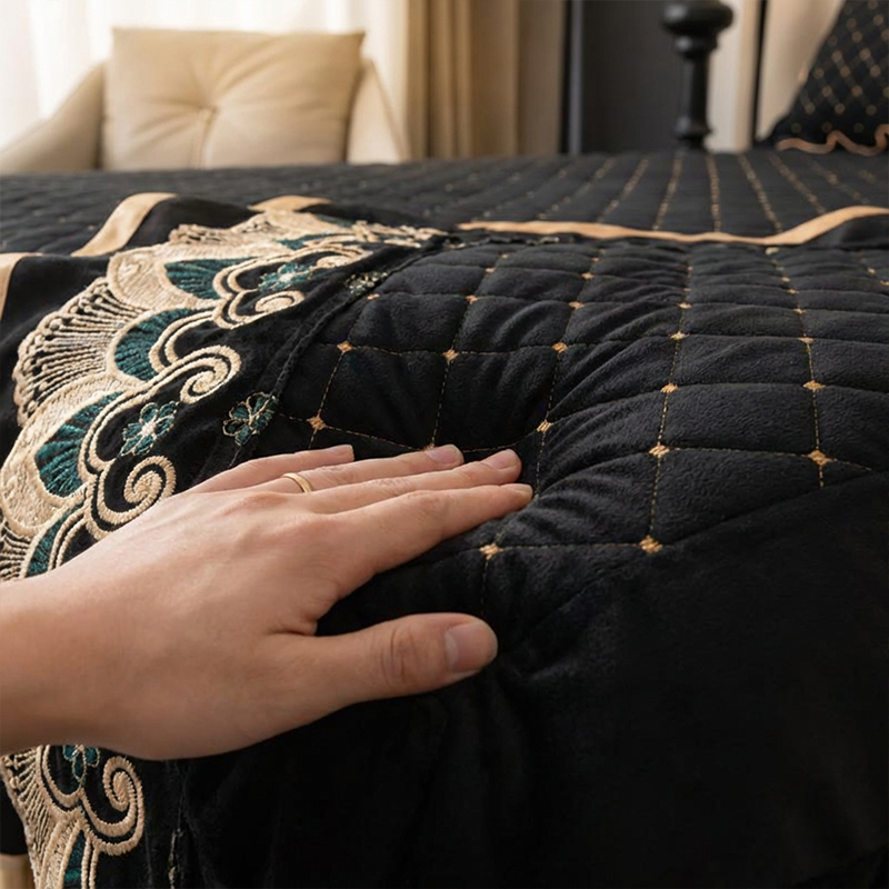 Φούστα με βολάν από σεντόνι