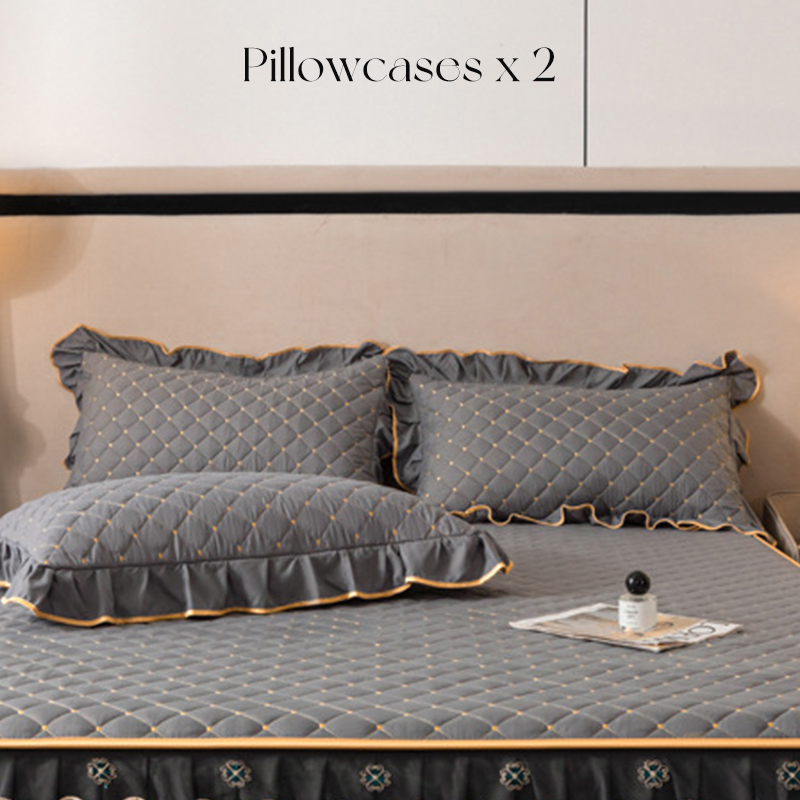 Φούστα με βολάν από σεντόνι