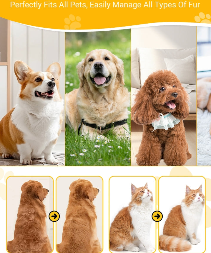 🐶🪮Πολυλειτουργική χτένα ξεμπερδέματος και περιποίησης τριχών κατοικίδιων