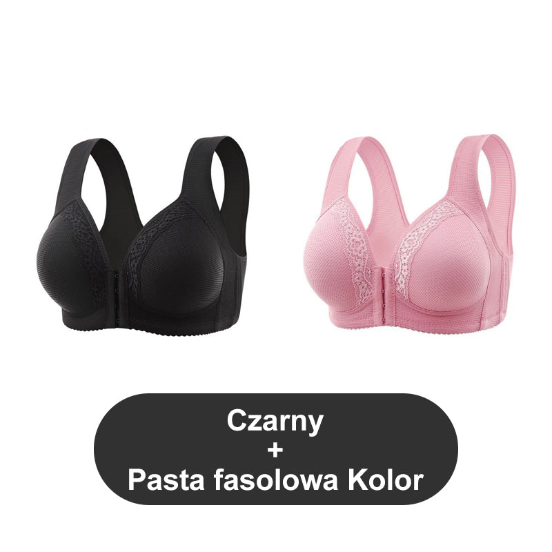 【1+1 Δωρεάν】Αναπνεύσιμο - Σουτιέν plus size που δένει μπροστά με μη ατσάλινους κρίκους