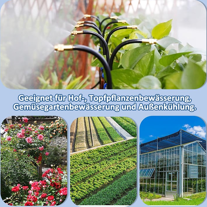🌱 Αυτόματο σύστημα άρδευσης 360° για τον κήπο σας