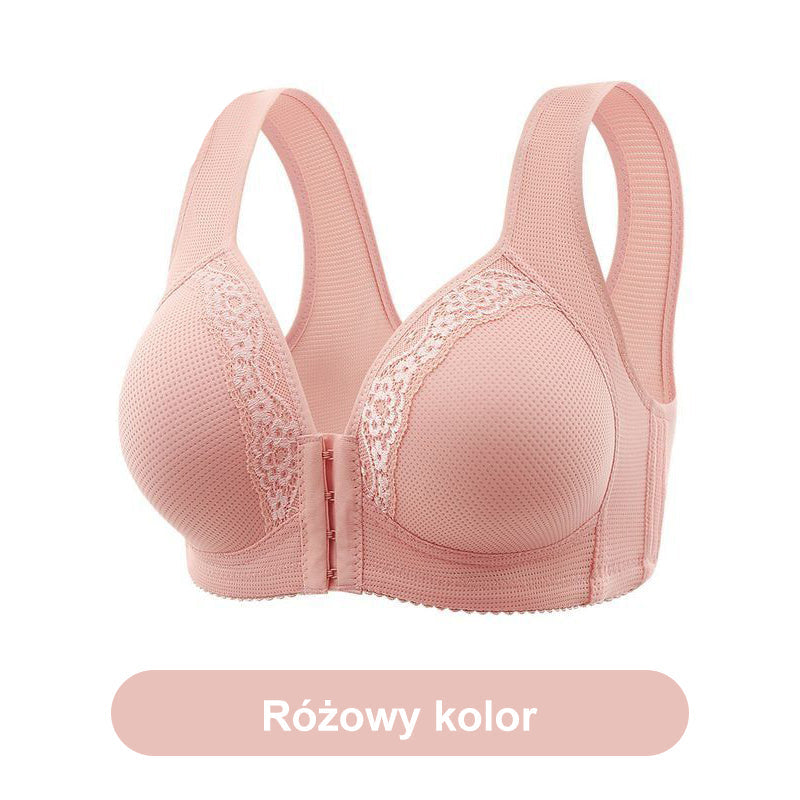【1+1 Δωρεάν】Αναπνεύσιμο - Σουτιέν plus size που δένει μπροστά με μη ατσάλινους κρίκους