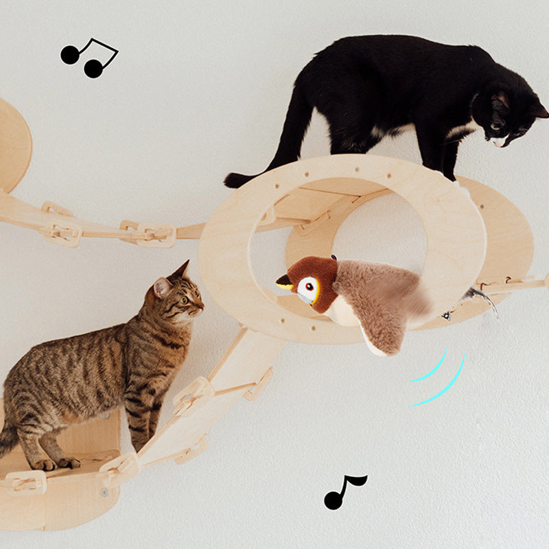 🐱Επαναφορτιζόμενα παιχνίδια γάτας που ενεργοποιούνται αφής με ρεαλιστικά ηχητικά εφέ🎶