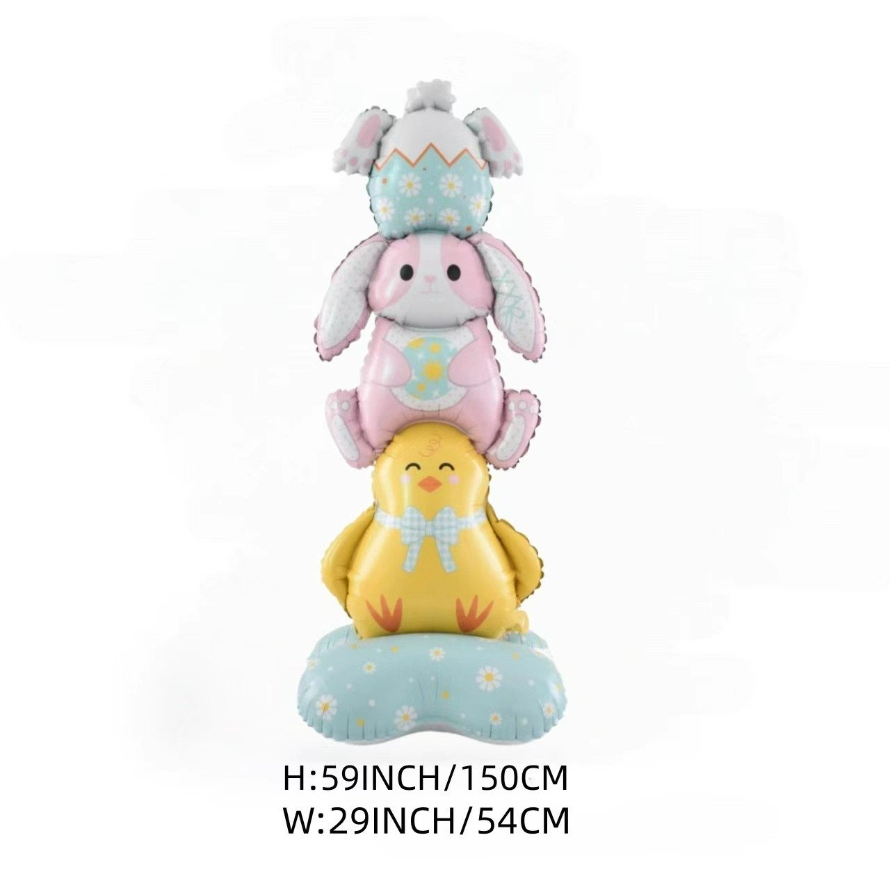 🎁Πασχαλινές εκπτώσεις Early Bird🐰Giant 3D Standing Bunny Balloon Αυτοφερόμενο εορταστικό κέφι