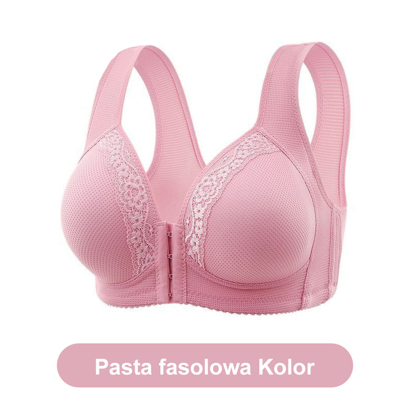 【1+1 Δωρεάν】Αναπνεύσιμο - Σουτιέν plus size που δένει μπροστά με μη ατσάλινους κρίκους