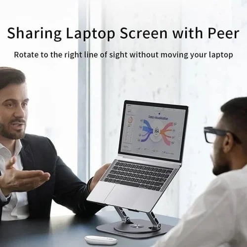 💻Βάση για φορητό υπολογιστή από κράμα αλουμινίου με περιστρεφόμενο βραχίονα