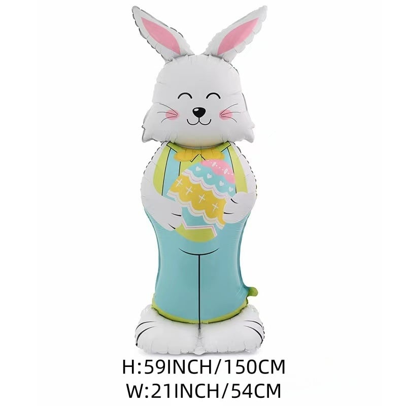 🎁Πασχαλινές εκπτώσεις Early Bird🐰Giant 3D Standing Bunny Balloon Αυτοφερόμενο εορταστικό κέφι