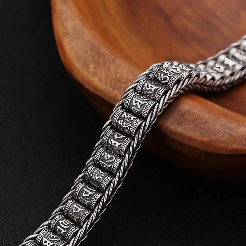 📿 Βραχιόλι Προσευχής με Τροχό Αλήθειας Έξι Χαρακτήρων