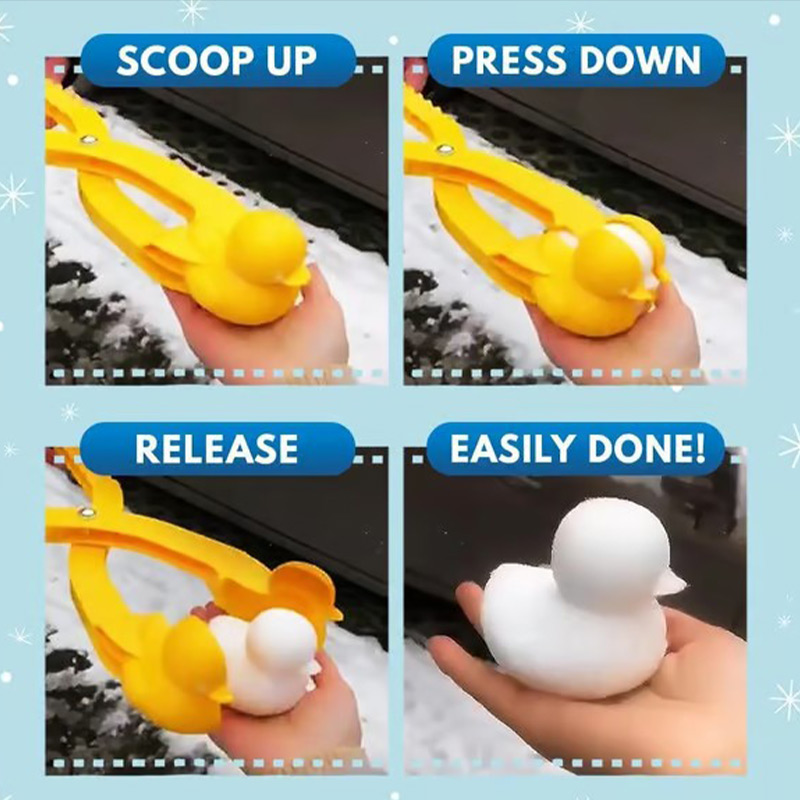 Σετ χιονόμπαλας με διασκεδαστική πάπια