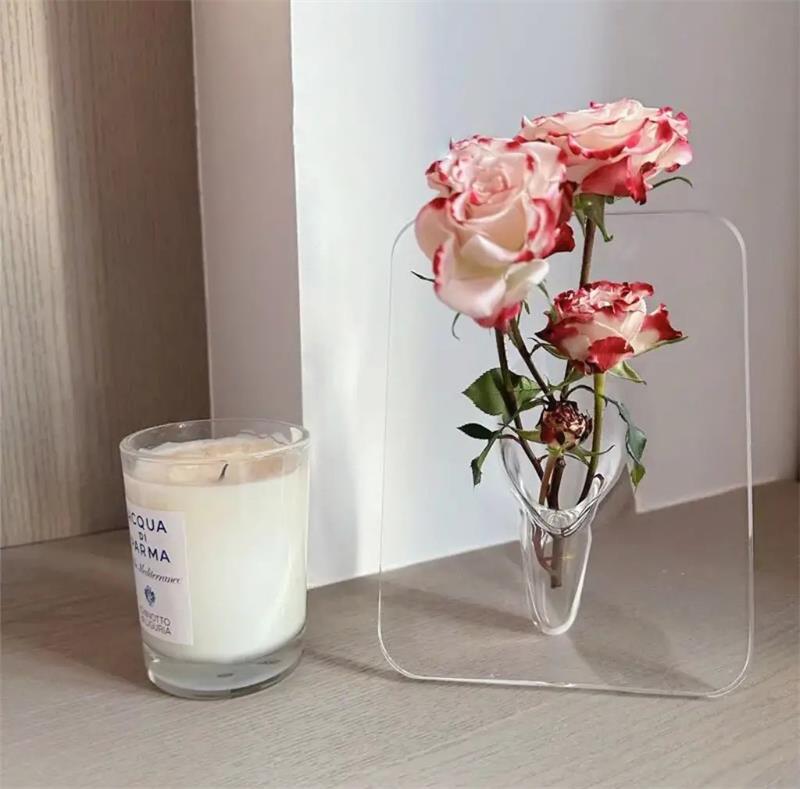 🌸Βάζο Nordic Διαφανές Ακρυλικό