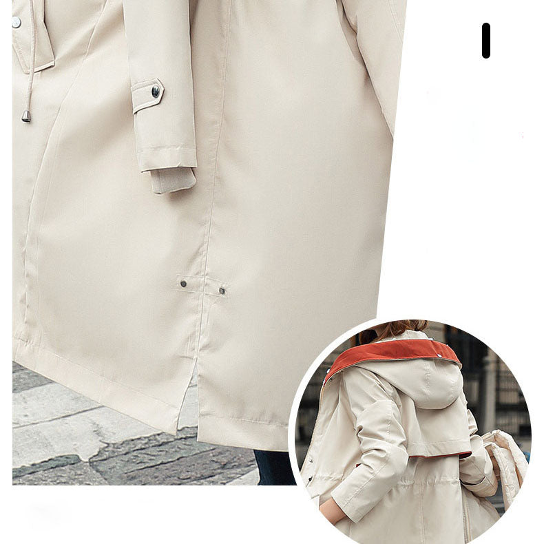 45%OFF❄️Χειμώνας-Ειδικά❄️Γυναικών χειμώνα με κουκούλα γούνινο κολάρο Casual παλτό Parka