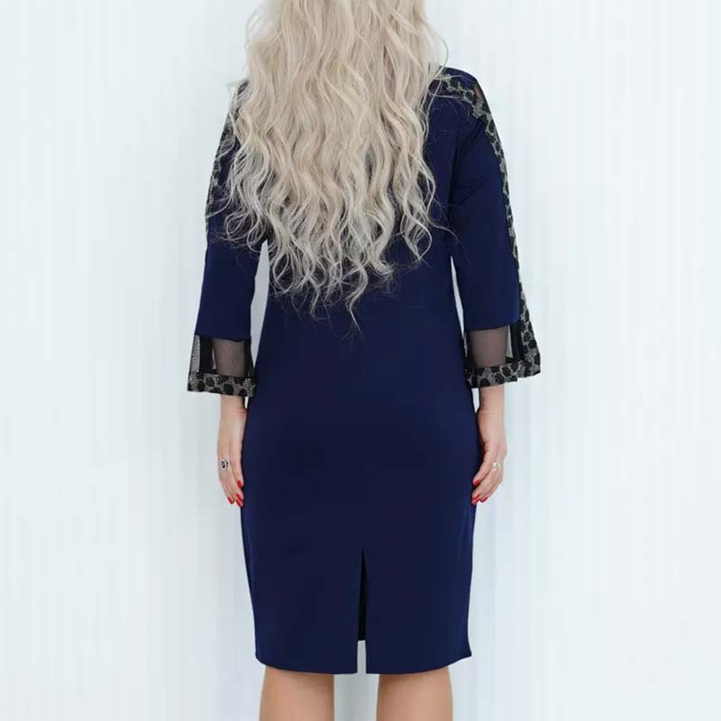 💖  Νέο κομψό patchwork φόρεμα💥Χρονικά περιορισμένη προσφορά