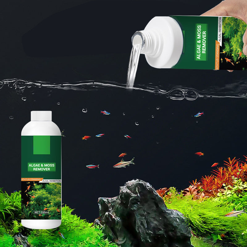 🎉 Algae & Moss Remover for Fish Tank - Safe Water Purification