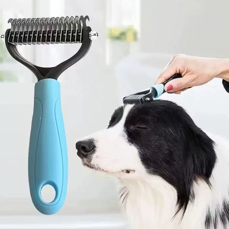🐾 1+1 έκπτωση! 🧹 Χτένα διπλής όψης για γάτες και σκύλους🐶