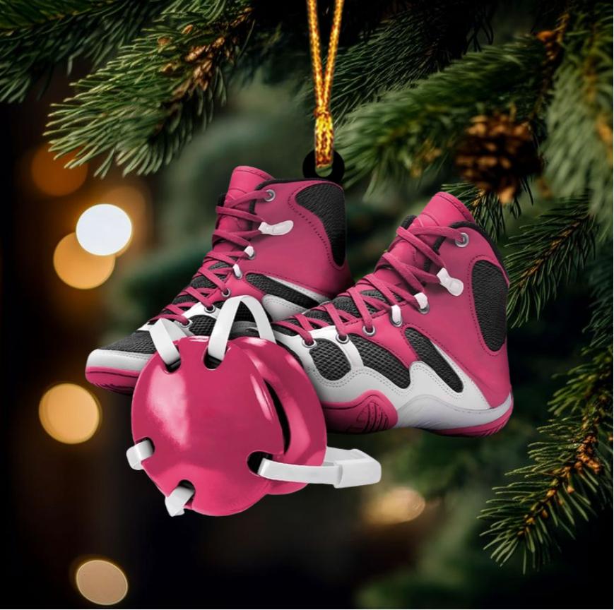 Custom Wrestling Christmas Ornament - Personalized Wrestling Ornament