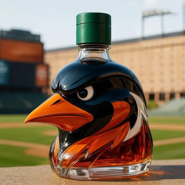 Baltimore Orioles Whiskey Bottle