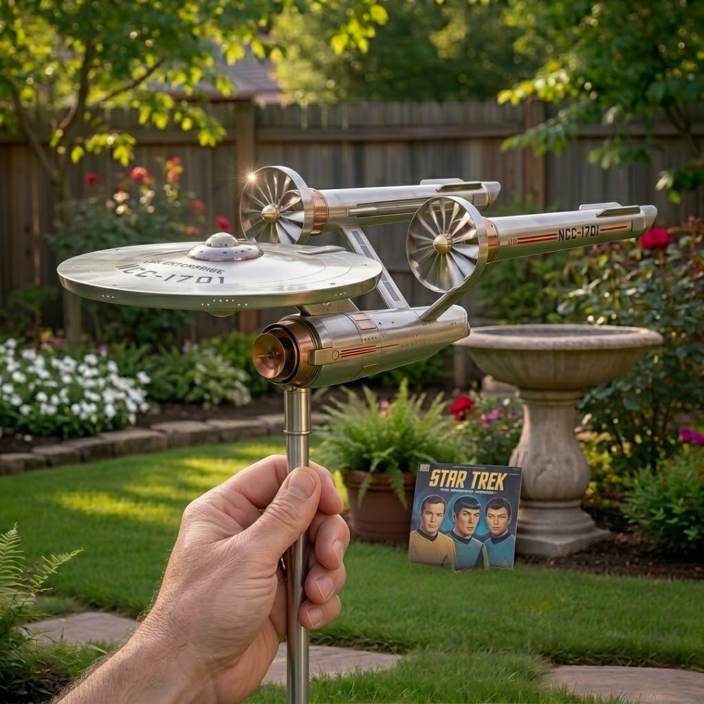 Star Trek USS Enterprise NCC-1701 Garden Wind Spinner