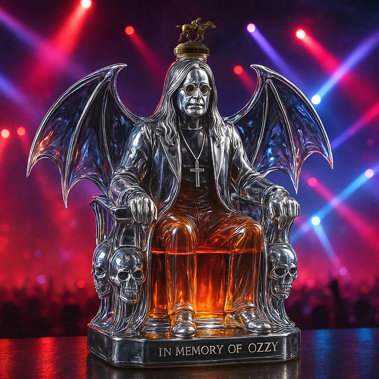 🕯️Ozzy Osbourne Final Tour Memorial Whiskey Bottle