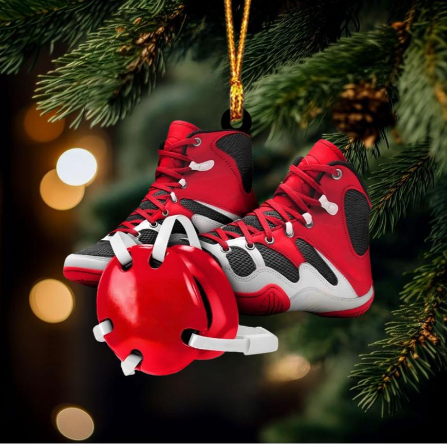 Custom Wrestling Christmas Ornament - Personalized Wrestling Ornament