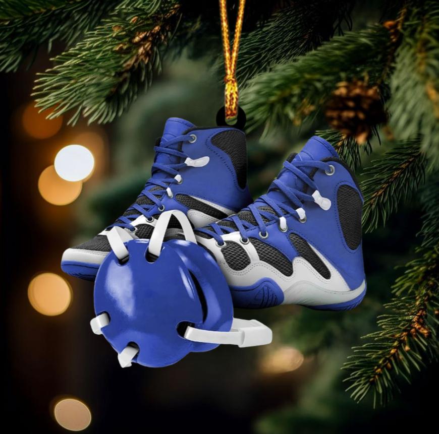 Custom Wrestling Christmas Ornament - Personalized Wrestling Ornament