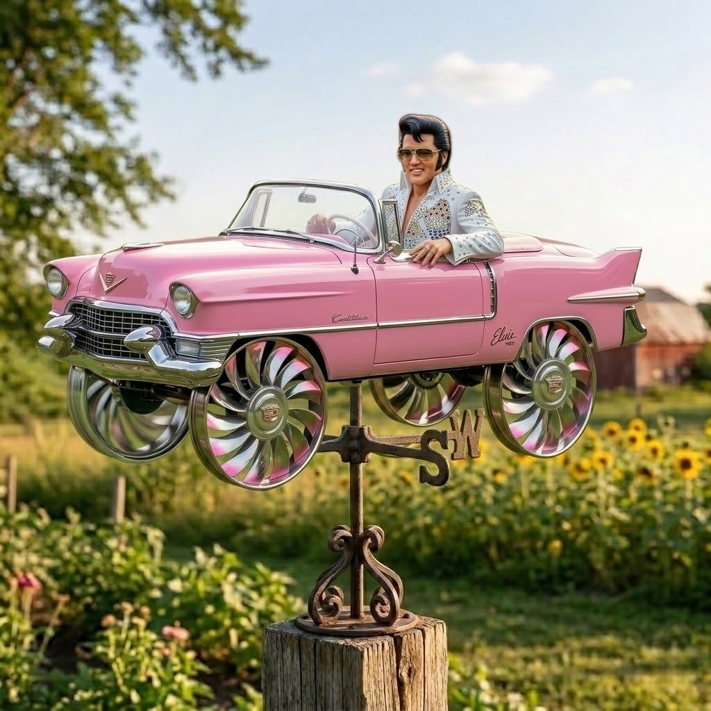 Elvis Garden Wind Spinner