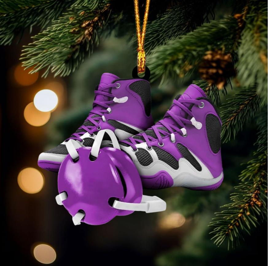 Custom Wrestling Christmas Ornament - Personalized Wrestling Ornament