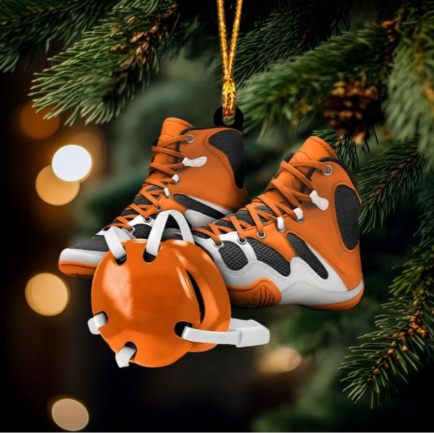 Custom Wrestling Christmas Ornament - Personalized Wrestling Ornament