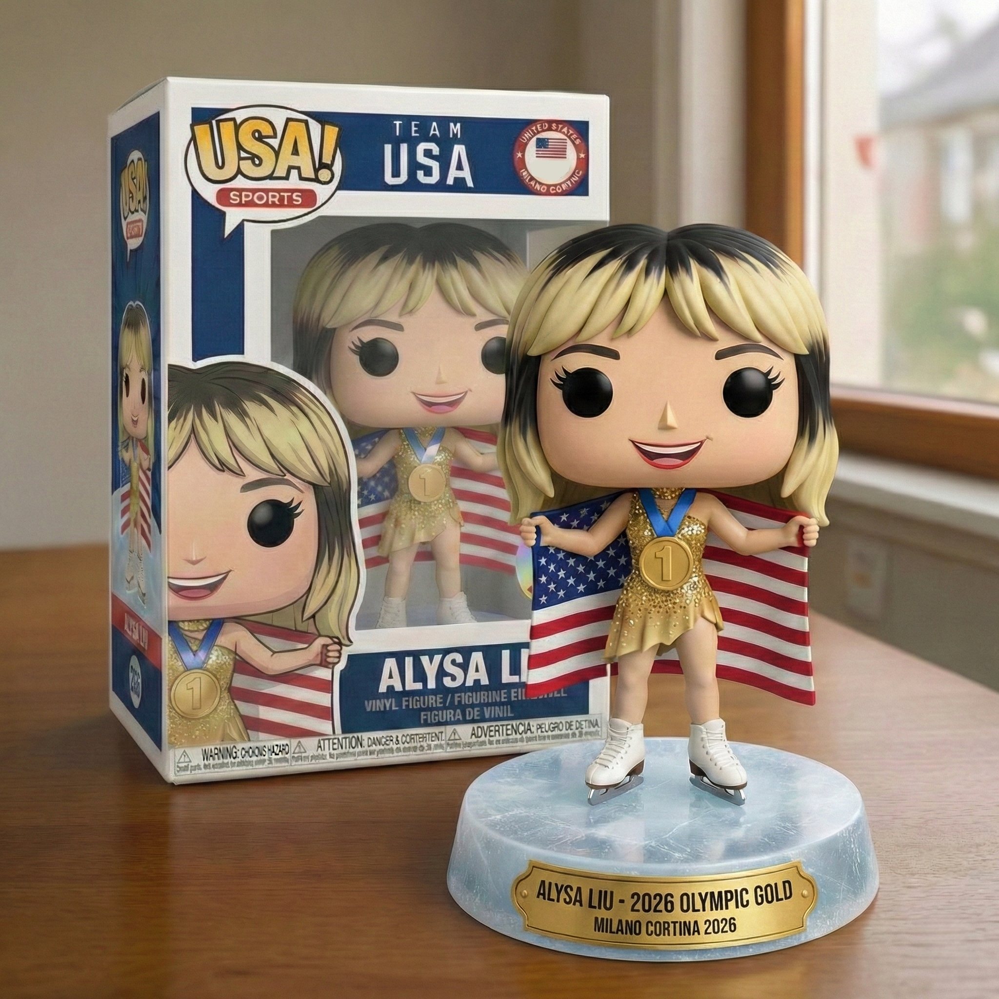 Alysa Liu – 2026 Winter Olympic Gold Commemorative Pop! Figure
