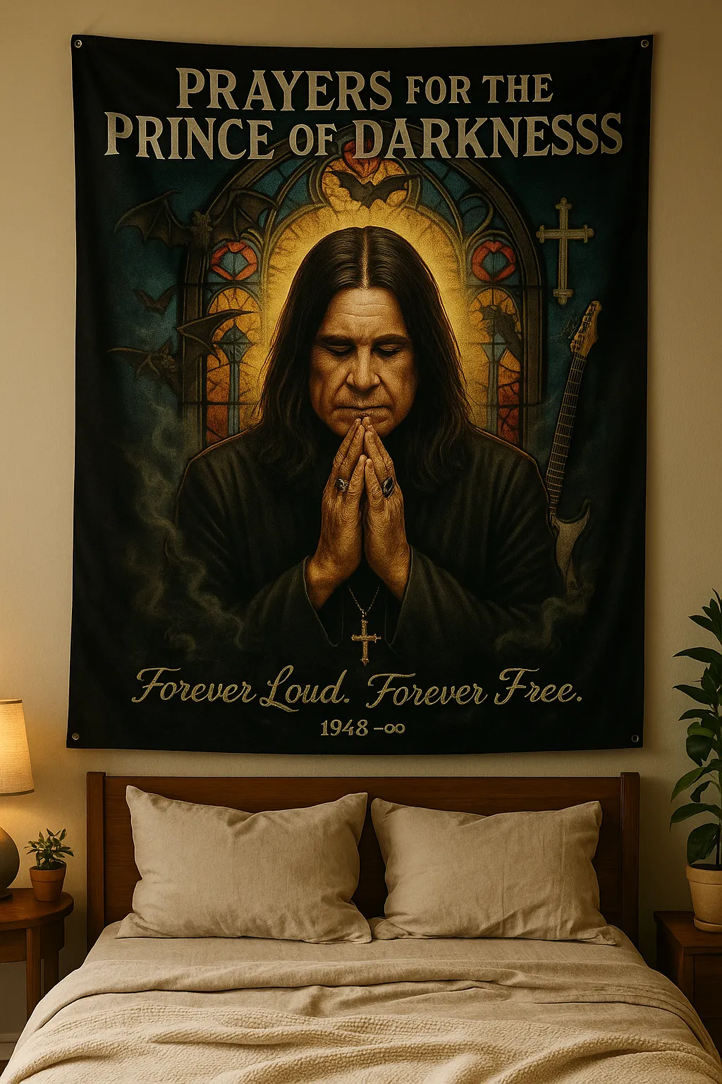 🕯️ Ozzy Memorial Tapestry