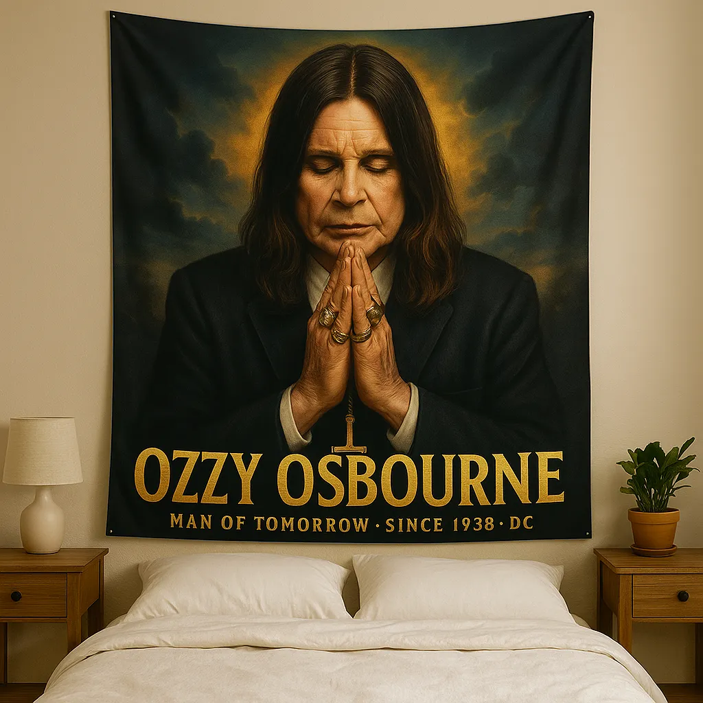 🕯️ Ozzy Memorial Tapestry