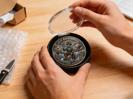 🏴‍☠️ OLD BASTARDS KRAKEN CLUB Challenge Coin