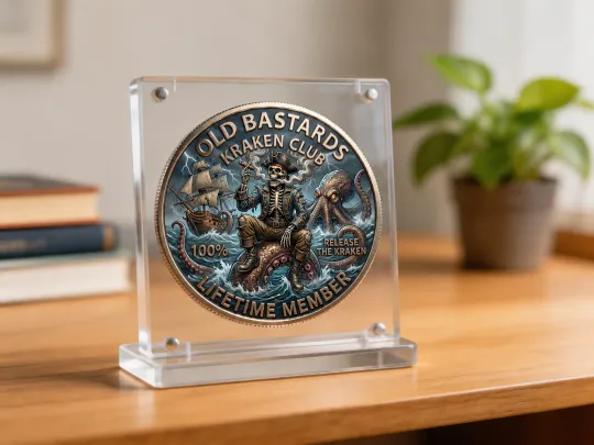 🏴‍☠️ OLD BASTARDS KRAKEN CLUB Challenge Coin