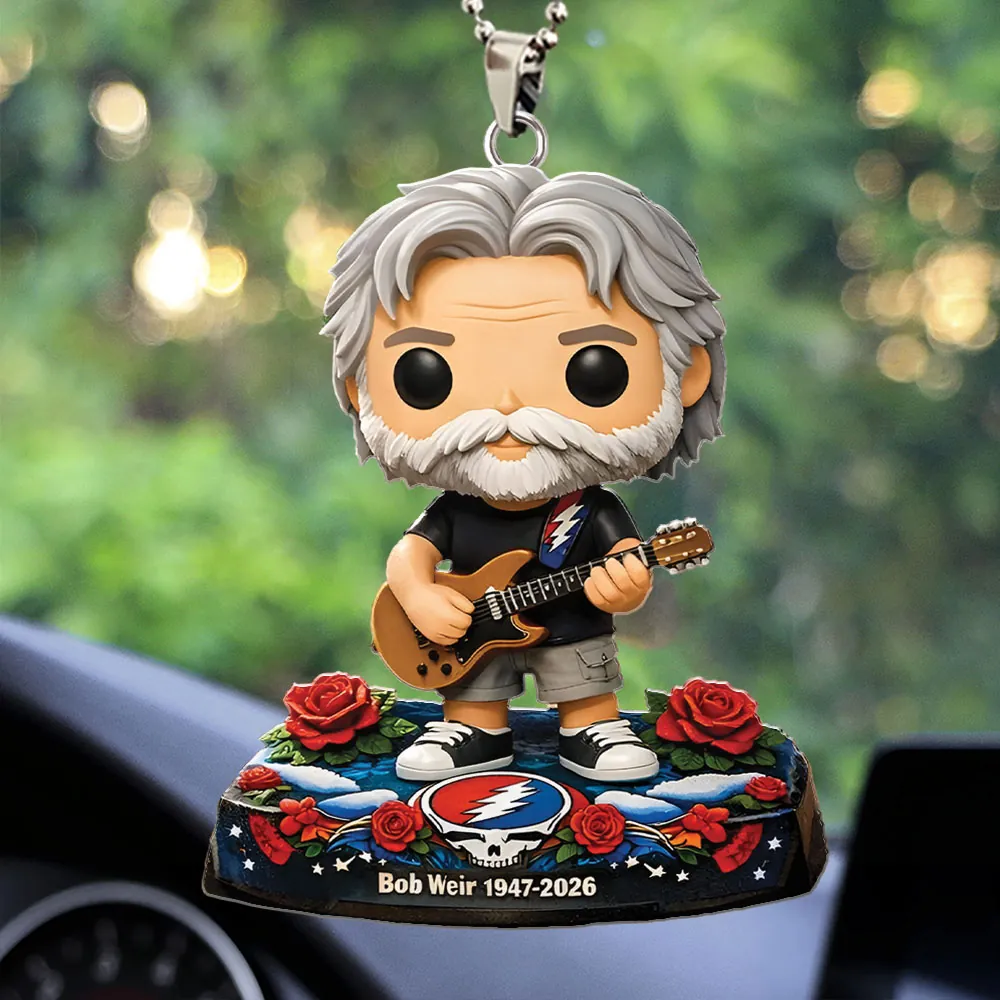 Grateful Dead x Bob Weir Custom shape 2-sided Acrylic Car Ornament – TMTHU3204