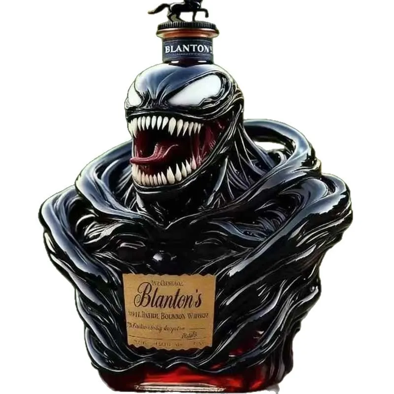 🕷️ Venom Symbiote Sculpted Liquor Bottle
