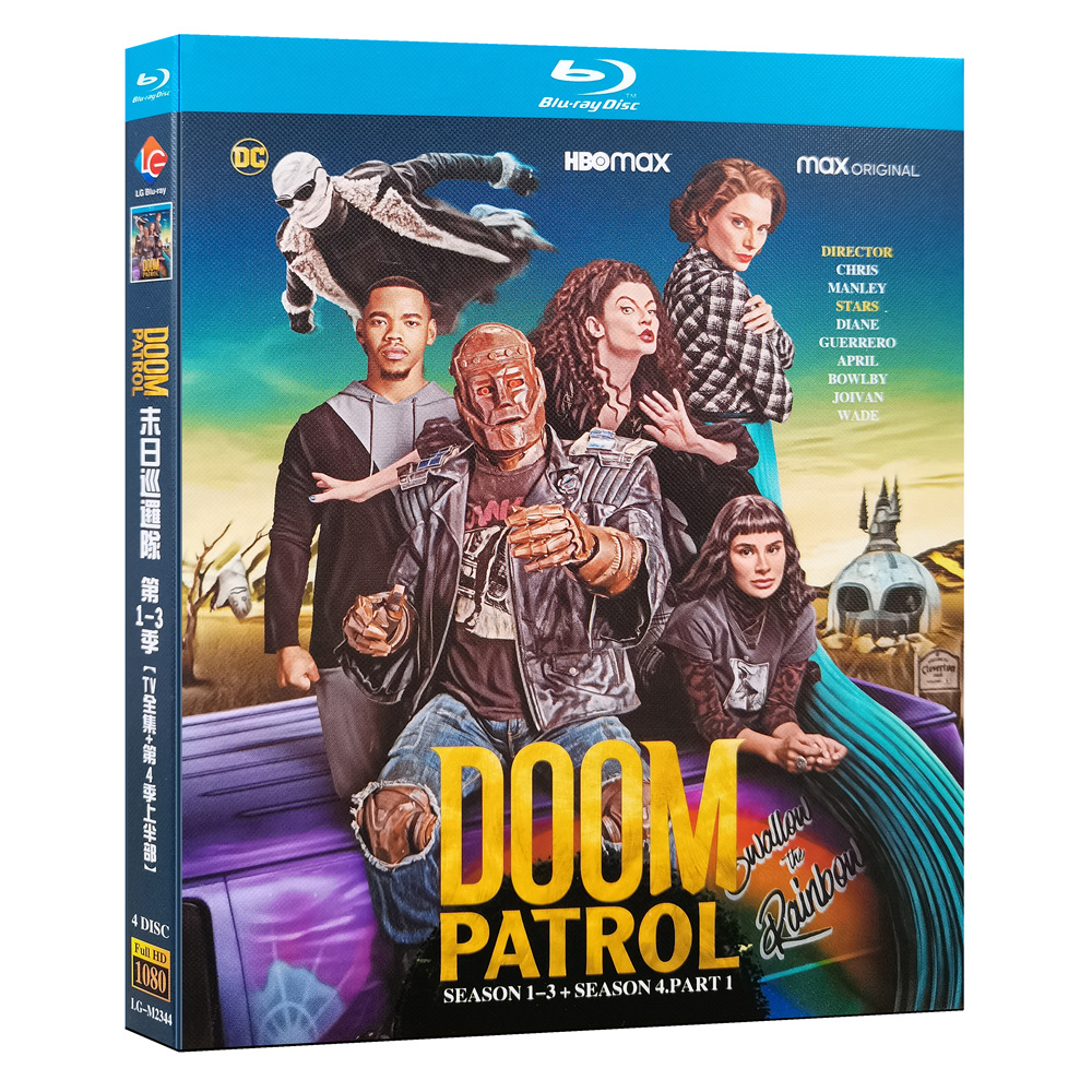 American Drama Doom Patrol Season1-3 Bluray All Region Discs 4 English Subtitle Boxed