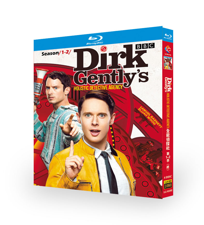 American Drama Dirk Gently's Holistic Detective Agency Season 1-2 Bluray All Region Discs 4 Boxed