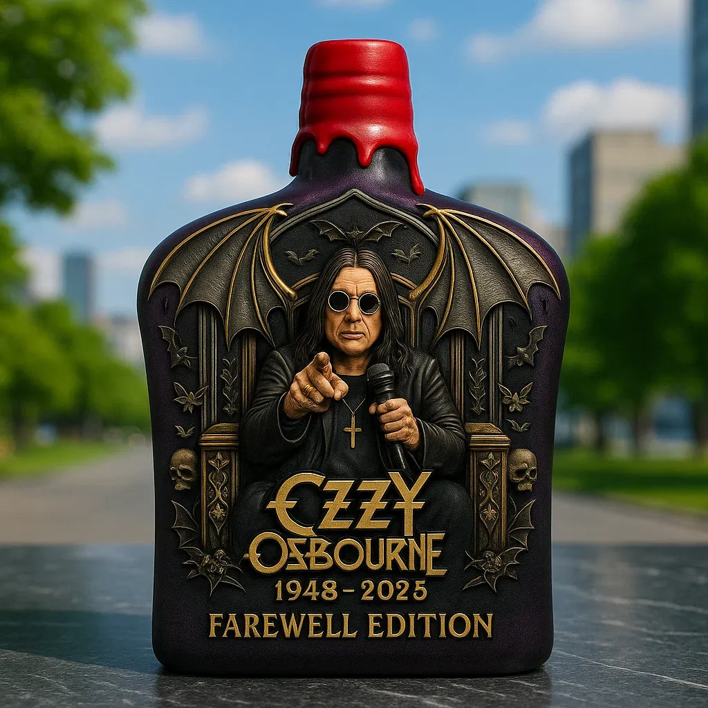 Ozzy Osbourne 1948-2025 Farewell Edition Limited-Edition Whiskey Bottle – A Tribute to the Prince of Darkness