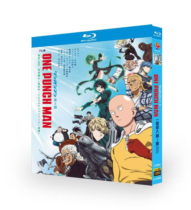 💥Japanese Drama One-Punch Man Season 3 English Subtitle-Bluray Boxed