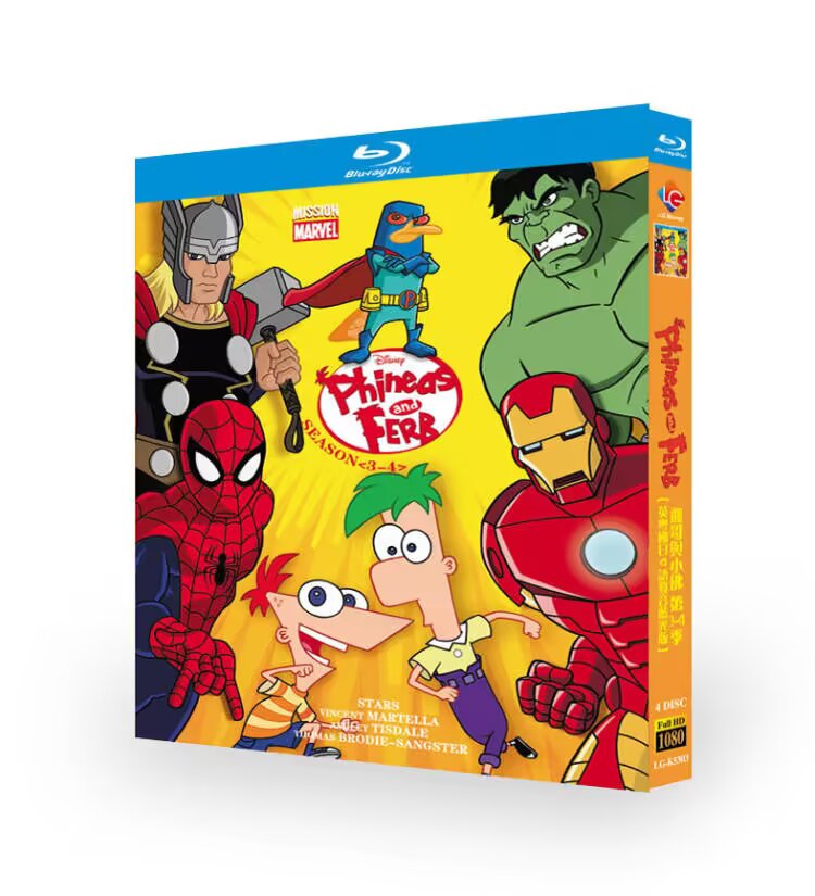 Phineas and Ferb Season 1-4-Bluray