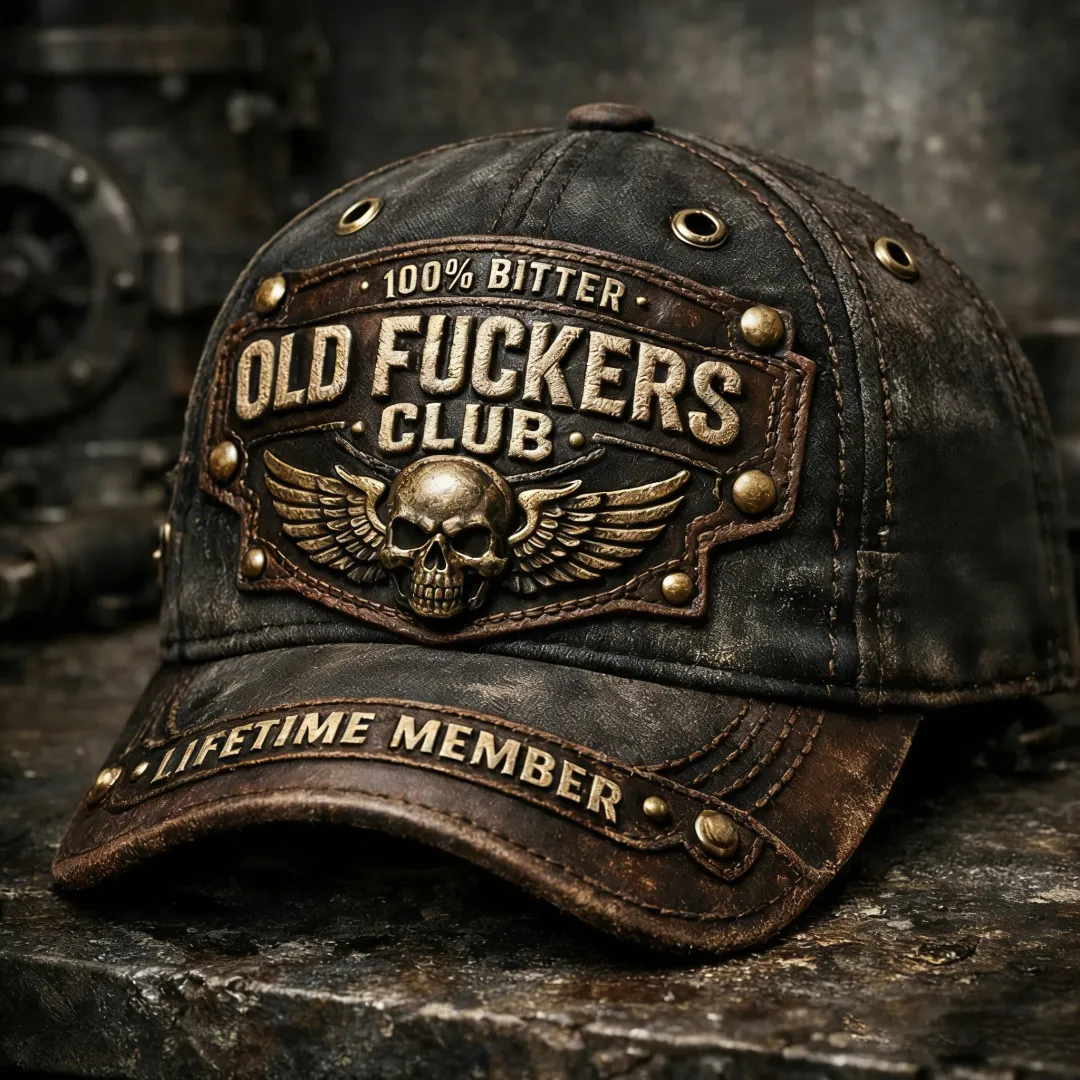 🏆Flash Sale 60% OFF - ❤️Old Fuckers Club-Handmade Vintage Baseball Cap🎁-BUY 3 FREE SHIPPING