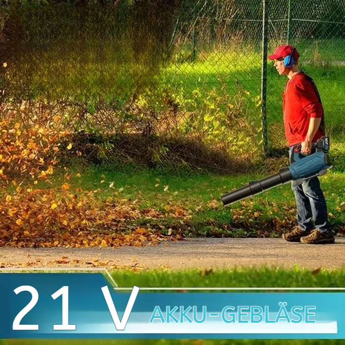 Leaf Blower Cordless - 630CFM/160MPH, 21V Powerful Electric Cordless Leaf Blower with 2 x 4.0Ah Batteries and Charger, Battery Powered Leaf Blowers for Lawn Care, Patio, Yard, Dust, Snow