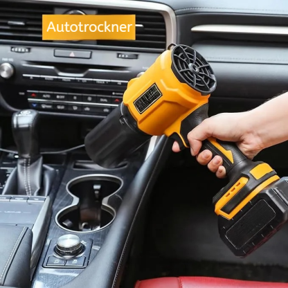 Kleiner Akku-Laubbläser, Akku-Laubbläser, 35.000 U/min Turbo-Jet-Bläser, mit 1 x 24 V x 4,0 Ah Akku und Ladegerät, für Terrassenreinigung, Rasenpflege, Autoreinigung und Staub usw., 2 Blasdüsen