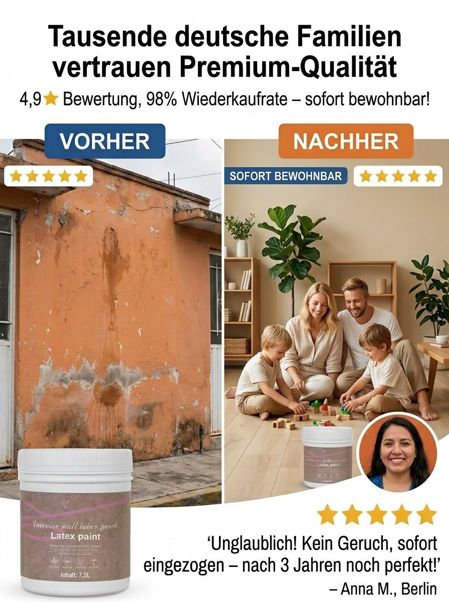 Bio-basierte Nano-Selbstreinigende Formaldehydfreie Latex-Farbe