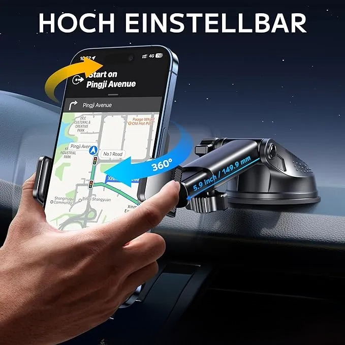 Handyhalterung Auto Handy Halterung Auto Universal Handyhalter Auto 360° Drehbar kfz Handyhalterung Armaturenbrett Handy Halter 
