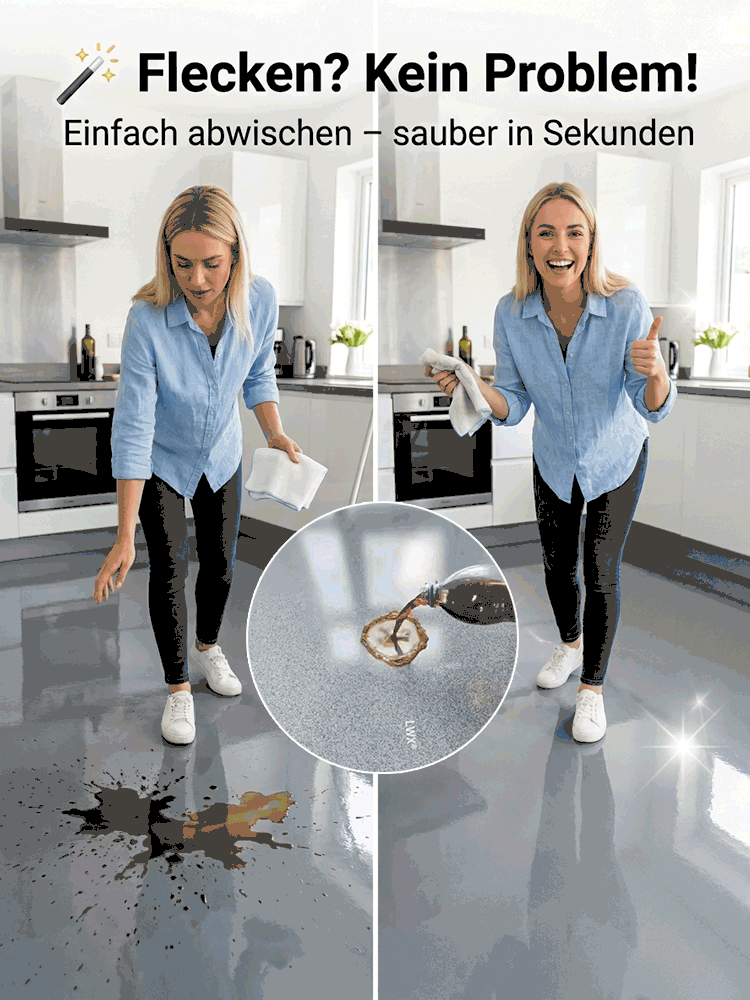 Verschleißfester und rutschfester Bodenlack